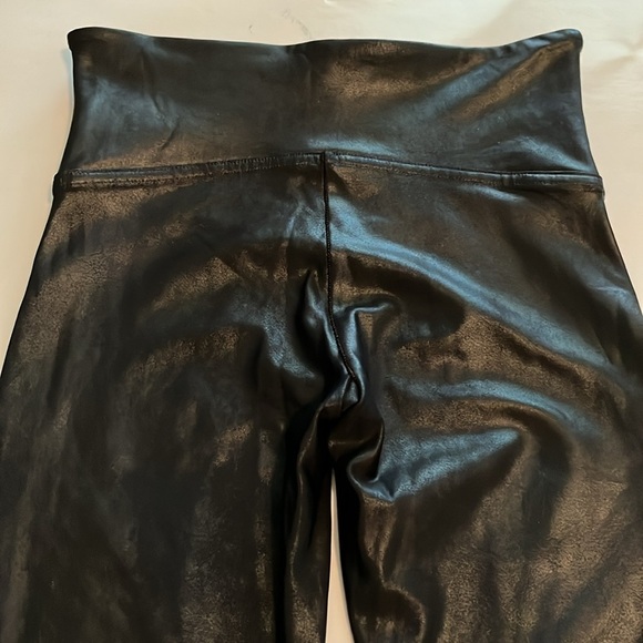 Spanx Faux Leather Moto Style Pull On Size S/P - Picture 13 of 16